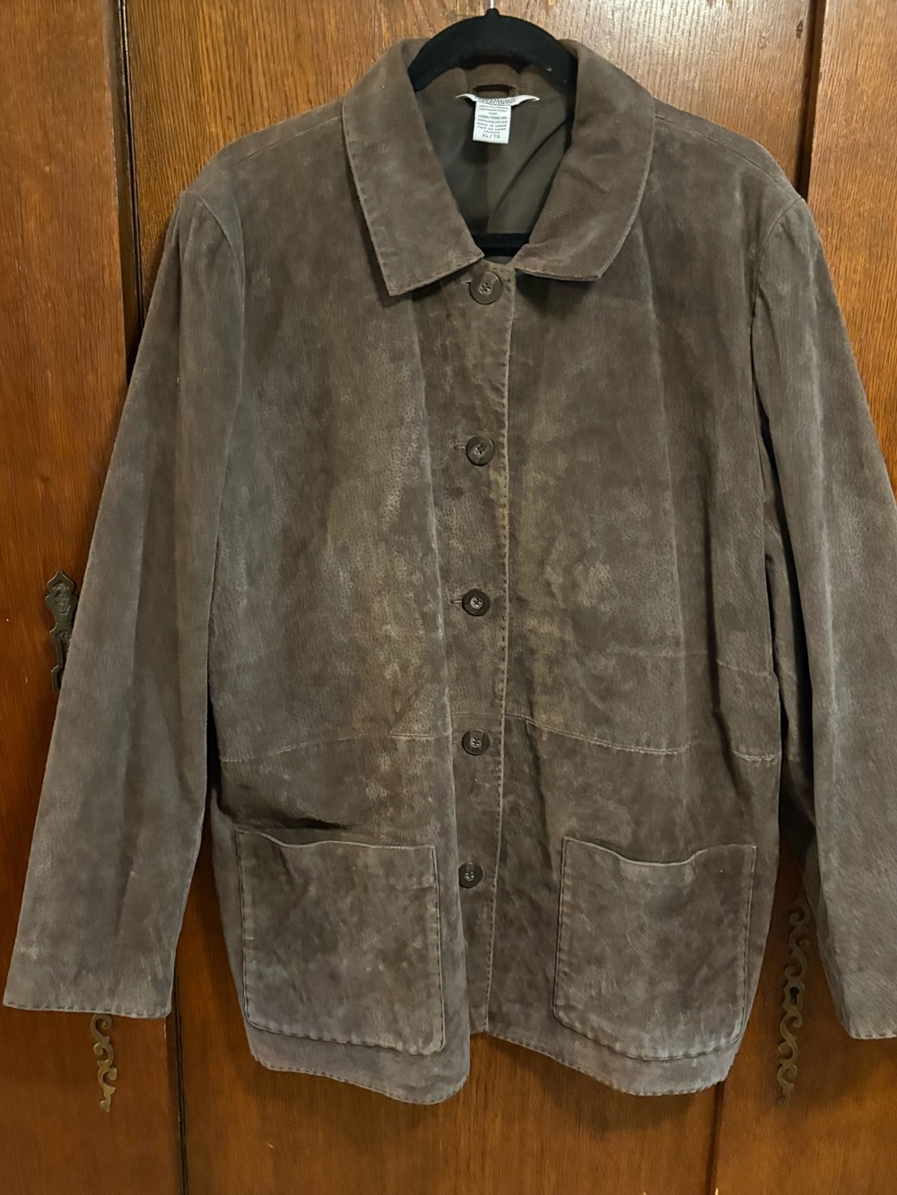 Vintage Northern Reflections Suede Button-Up Jacket